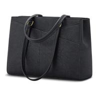 Sac fourre-tout imperméable pour ordinateur portable 15,6" pour femme - Marron, Noir , a