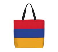 Sac fourre-tout imprimé drapeau de l'Arménie, grande capacité, sac à bandoulière zippé, pour le shopping, le travail, le quotidien