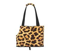 Sac fourre-tout imprimé léopard pour animal domestique - Sac à dos de transport pour animal domestique - Sac à dos fourre-tout pour le métro/le magasinage/la randonnée/les voyages