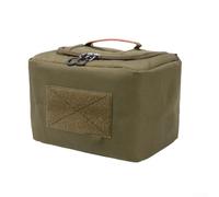 Sac fourre-tout isotherme imperméable de 6,5 L, sac à déjeuner isotherme avec bandoulière et poche latérale, idéal pour camping, randonnée, pique-nique en plein air, voyage d'été, vert