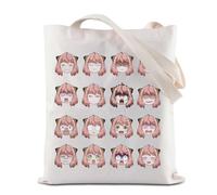 Sac fourre-tout japonais Manga Cadeau pour amoureux d'Anya Sac d'épicerie réutilisable Sac de courses Anime Manga Sac à bandoulière, Sac fourre-tout Anya, 35*40cm