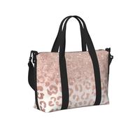 Sac fourre-tout léger à paillettes or rose pour homme et femme - Sac à main de voyage pour week-end vacances courts voyages