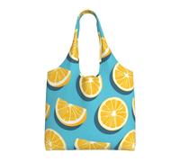 Sac fourre-tout léger en toile imprimée avec motif de citrons