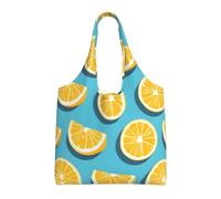 Sac fourre-tout léger en toile imprimée avec motif de citrons