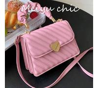 Sac fourre-tout léger et décontracté avec décoration en forme de cœur, sac à main plissé, sac carré plié, convient aux étudiantes, aux jeunes mariées, aux cols blancs. Idéal pour le bureau, l'universi