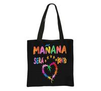 Sac Fourre-Tout Manana Sera Bonito Pour Femme,Karol G Merch Music Tomorrow Will Be Nice Initiated,Sac À Main Pour Femme,Sac À Soupe,Sac À Provisions,Cadeau