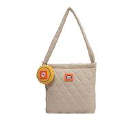 Sac fourre-tout matelassé en nylon décontracté, grande capacité, motif losange, sac à bandoulière pour femme, sac à main tendance pour femme