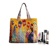 Sac Fourre-tout Matelassé - Tissu 40x5x34cm | Sac À Main Léger Avec Motif Animal, Sacs Matelassés, Fourre-tout Pour Femmes | Pour Le Travail Voyage École Collège Bureau Hôpital Professeur De Soins Inf