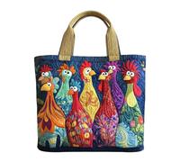 Sac Fourre-tout Matelassé - Tissu 40x5x34cm | Sac À Main Léger Avec Motif Animal, Sacs Matelassés, Fourre-tout Pour Femmes | Pour Le Travail Voyage École Collège Bureau Hôpital Professeur De Soins Inf