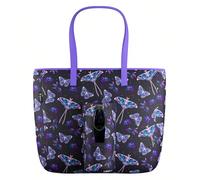 Sac fourre-tout Meoky avec poche avant et fermeture éclair, sac à bandoulière étanche avec porte-bouteille, compatible avec ordinateur portable, gobelet avec poignée et paille, idéal pour un usage quo