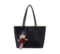 Sac fourre-tout mignon pour femme, sac à bandoulière tendance en forme d'ours en peluche, sac à bandoulière de grande capacité pour femme, voyage, travail, Noir , 34 * 15 * 29 cm