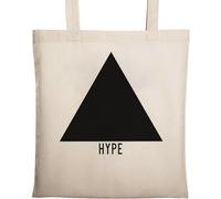 Sac fourre-tout minimaliste en coton écologique avec logo Hype Noir