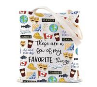Sac fourre-tout Newfoundlander Gander Lover inspiré de la musique Broadway Cadeau pour les fans de théâtre musical Me and The Sky, Come Away, medium