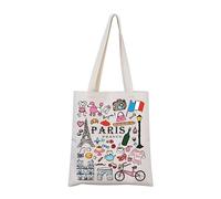 Sac fourre-tout Paris France Lovers Cadeau Voyage Souvenir Bienvenue Cabas Small