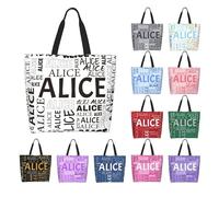 Sac fourre-tout personnalisé avec nom, sac à main imperméable pour femme, cadeau personnalisé pour la fête des mères, anniversaire, Noël, mariage, pour femme, maman, demoiselle d'honneur