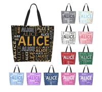 Sac fourre-tout personnalisé avec nom, sac à main imperméable pour femme, cadeau personnalisé pour la fête des mères, anniversaire, Noël, mariage, pour femme, maman, demoiselle d'honneur