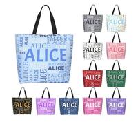 Sac fourre-tout personnalisé avec nom, sac à main imperméable pour femme, cadeau personnalisé pour la fête des mères, anniversaire, Noël, mariage, pour femme, maman, demoiselle d'honneur