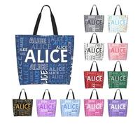 Sac fourre-tout personnalisé avec nom, sac à main imperméable pour femme, cadeau personnalisé pour la fête des mères, anniversaire, Noël, mariage, pour femme, maman, demoiselle d'honneur