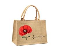 Sac fourre-tout personnalisé en toile de jute avec nom, cadeau pour fille, femme, demoiselle d'honneur, meilleurs amis, anniversaire, fête des mères, cadeau de fête des mères, sac fourre-tout en jute