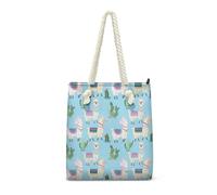 Sac Fourre Tout Plante Bleu Animaux Sac de Plage Polyester Sac a Main Femme de Cours Tote Bag Homme Lavable Sacs pour Femmes Tote Bag Enfant Sacs À Main Réutilisable Totebag Cabas Femme 36x37/1