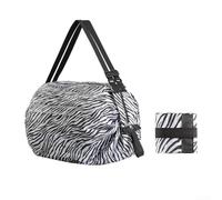 Sac fourre-tout pliable de grande capacité, réutilisable, imperméable, en nylon, respectueux de l'environnement, robuste pour voyage, plage, économie d'espace (7)