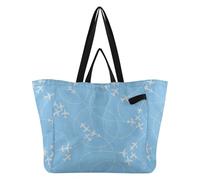 Sac fourre-tout pliable en toile pour homme, fête de mariage, voyage, buanderie, avion et chemins de vol, bleu clair