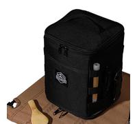 Sac fourre-tout pliable pour lanterne de camping, sac de rangement de matériel de camping, sac fourre-tout de pêche, pour camping, alpinisme, randonnée, prévention des catastrophes, Noir , Refer to