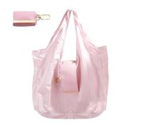 Sac fourre-tout pliable, sac de courses compact réutilisable avec | Se replie dans une pochette porte-clés compacte, se développe en un sac spacieux pour le shopping, les voyages