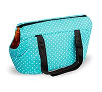 Sac fourre-tout portable de luxe pour chien de compagnie pour les voyages, le sport, l'équitation, la randonnée, le transport en plein air pour animaux de compagnie (couleur : bleu, taille : L)