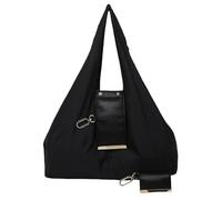 Sac fourre-tout porte-clés, mini sacs en cuir extensible avec porte-clés, sac fourre-tout pliable, se transforme en sac fourre-tout spacieux, sac à main portable pour les courses quotidiennes, 1 noir