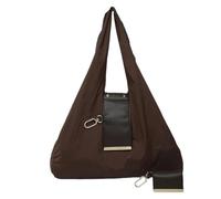 Sac fourre-tout porte-clés, mini sacs en cuir extensible avec porte-clés, sac fourre-tout pliable, se transforme en sac fourre-tout spacieux, sac à main portable pour les courses quotidiennes, 1 café