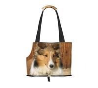 Sac fourre-Tout pour Animaux de Compagnie, Sac à Main Portable de Voyage pour Chien avec Boucle de sécurité en métal pour la randonnée en métro, Joli Chien Sheltie