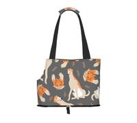 Sac fourre-Tout pour Animaux de Compagnie, Sac à Main Portable de Voyage pour Chien avec Boucle de sécurité en métal pour la randonnée en métro, Lévrier Afghan Mignon