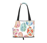Sac fourre-Tout pour Animaux de Compagnie, Sac à Main Portable de Voyage pour Chien avec Boucle de sécurité en métal pour la randonnée en métro, Œufs de Pâques