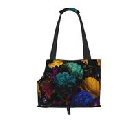 Sac fourre-Tout pour Animaux de Compagnie, Sac à Main Portable de Voyage pour Chien avec Boucle de sécurité en métal pour la randonnée en métro, Affaire de Nuit Shabby Chic Vintage