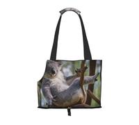 Sac fourre-Tout pour Animaux de Compagnie, Sac à Main Portable de Voyage pour Chien avec Boucle de sécurité en métal pour la randonnée en métro, Koala endormi
