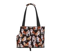 Sac fourre-Tout pour Animaux de Compagnie, Sac à Main Portable de Voyage pour Chien avec Boucle de sécurité en métal pour la randonnée en métro, Bulldog Anglais