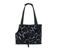 Sac fourre-Tout pour Animaux de Compagnie, Sac à Main Portable de Voyage pour Chien avec Boucle de sécurité en métal pour la randonnée en métro, Symboles de Chimie Chimique
