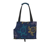 Sac fourre-Tout pour Animaux de Compagnie, Sac à Main Portable de Voyage pour Chien avec Boucle de sécurité en métal pour la randonnée en métro, Texture écaille de Tortue