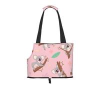 Sac fourre-Tout pour Animaux de Compagnie, Sac à Main Portable de Voyage pour Chien avec Boucle de sécurité en métal pour la randonnée en métro, Koala Animal Sauvage Mignon Australien