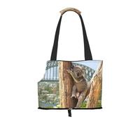 Sac fourre-Tout pour Animaux de Compagnie, Sac à Main Portable de Voyage pour Chien avec Boucle de sécurité en métal pour la randonnée en métro, Koala Mignon Sydney Australie