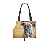 Sac fourre-Tout pour Animaux de Compagnie, Sac à Main Portable de Voyage pour Chien avec Boucle de sécurité en métal pour la randonnée en métro, Chiens Boxer Chiot Animaux Chiens