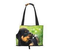 Sac fourre-Tout pour Animaux de Compagnie, Sac à Main Portable de Voyage pour Chien avec Boucle de sécurité en métal pour la randonnée en métro, Animaux Animal Mignon Chien Chiot Rottweiler