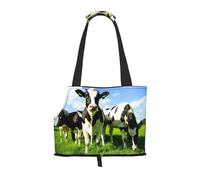 Sac fourre-Tout pour Animaux de Compagnie, Sac à Main Portable de Voyage pour Chien avec Boucle de sécurité en métal pour la randonnée en métro, Manger des Vaches dans Les pâturages d'été