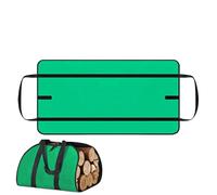 Sac fourre-tout pour bois de chauffage - Transporteur de bûches avec poignée, transport de bois robuste pour cheminée, poêle, cabine, intérieur ou extérieur, camping, stockage de chauffage dom