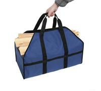 Sac fourre-tout pour bûches de bois de chauffage avec tissu résistant aux déchirures, poignées robustes et design entièrement fermé pour un transport propre et facile (vert)