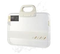 Sac Fourre-tout Pour Dossiers - Sac Transparent Portable A4, Boîte À Documents Avec Finition De Poignée, Taille Compacte 36,7x5,5x26 Cm + Conception Étanche, Polystyrène De Haute Qualité - Pour La Mai