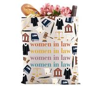 Sac fourre-tout pour femme - Cadeau d'avocat pour femme - Cadeau de remise de diplôme - Cadeau d'avocat réutilisable, Sac fourre-tout 11women in Law 3, large