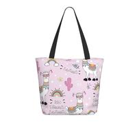 Sac fourre-tout pour femme, grand sac fourre-tout No Drama Lama avec fermeture éclair, sac à bandoulière pour le travail et les voyages