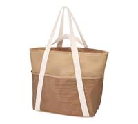 Sac fourre-tout pour femme - Sac fourre-tout de plage imperméable | Ponch de plage réutilisable et résistant au sable avec fermeture éclair, indispensable pour la crème solaire, les pantoufles, les